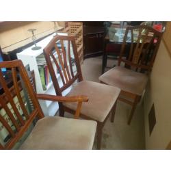 3 same dining chairs good condition