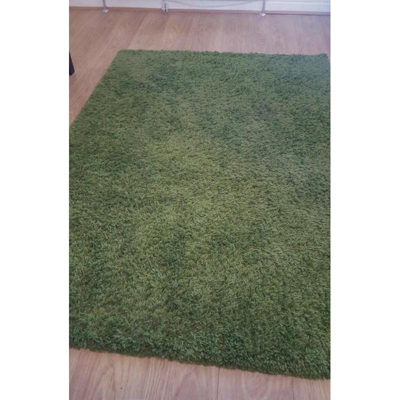 Hampen ikea green rug