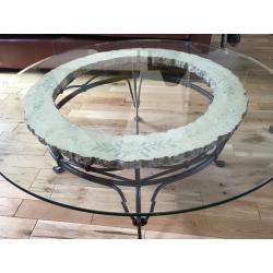 Pair of glass topped coffee tables - must go by 30 August!