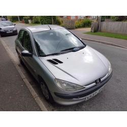 Peugeot 206. 1 Owner from new! Lots of history. 4 door. Silver. Haslemere