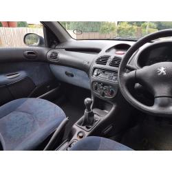 Peugeot 206. 1 Owner from new! Lots of history. 4 door. Silver. Haslemere