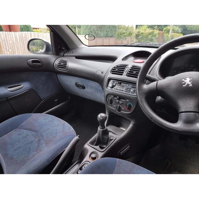 Peugeot 206. 1 Owner from new! Lots of history. 4 door. Silver. Haslemere