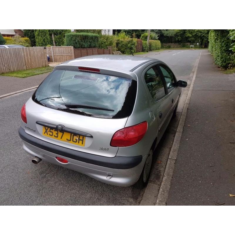 Peugeot 206. 1 Owner from new! Lots of history. 4 door. Silver. Haslemere