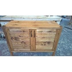 hand made rustic cabinet