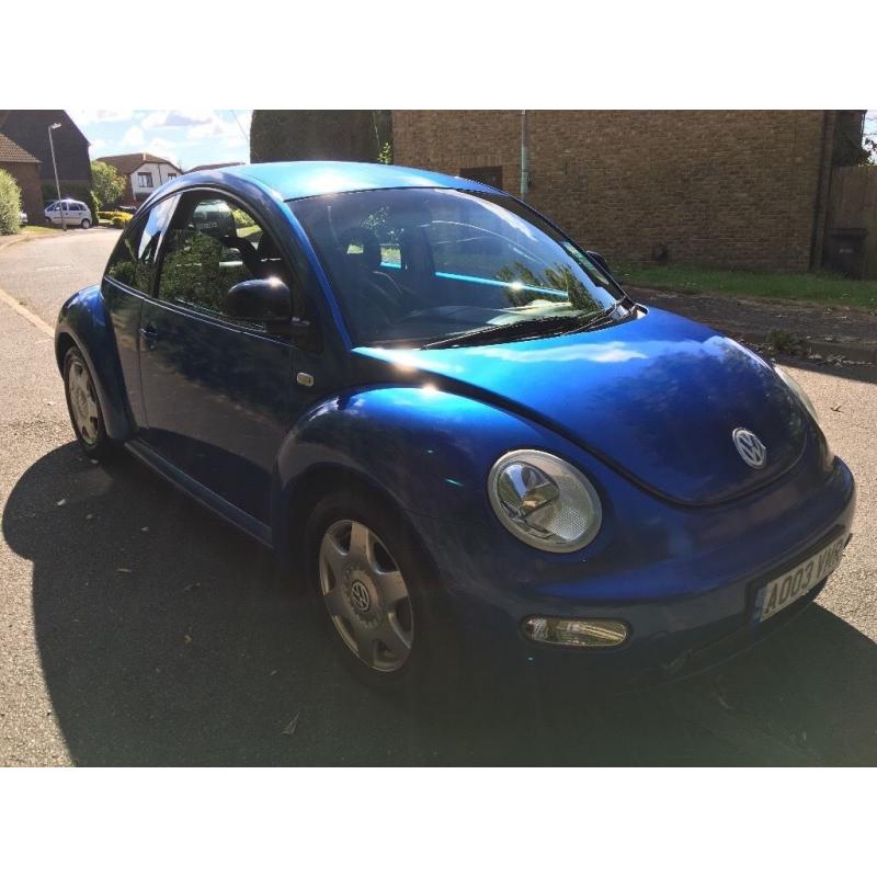 Volkswagen Beetle 2.0 1984cc Petrol Automatic 3 door hatchback 03 Plate 16/05/2003 Blue