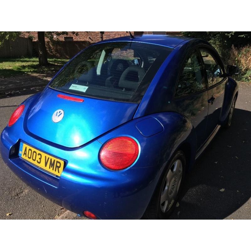 Volkswagen Beetle 2.0 1984cc Petrol Automatic 3 door hatchback 03 Plate 16/05/2003 Blue