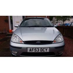 Ford Focus 1.6 i 16v Zetec 5dr, 86K, 1 Year MOT.