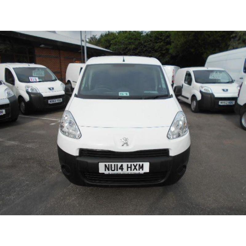 Peugeot Partner L1 850 S 1.6 HDI 92BHP VAN DIESEL MANUAL WHITE (2014)