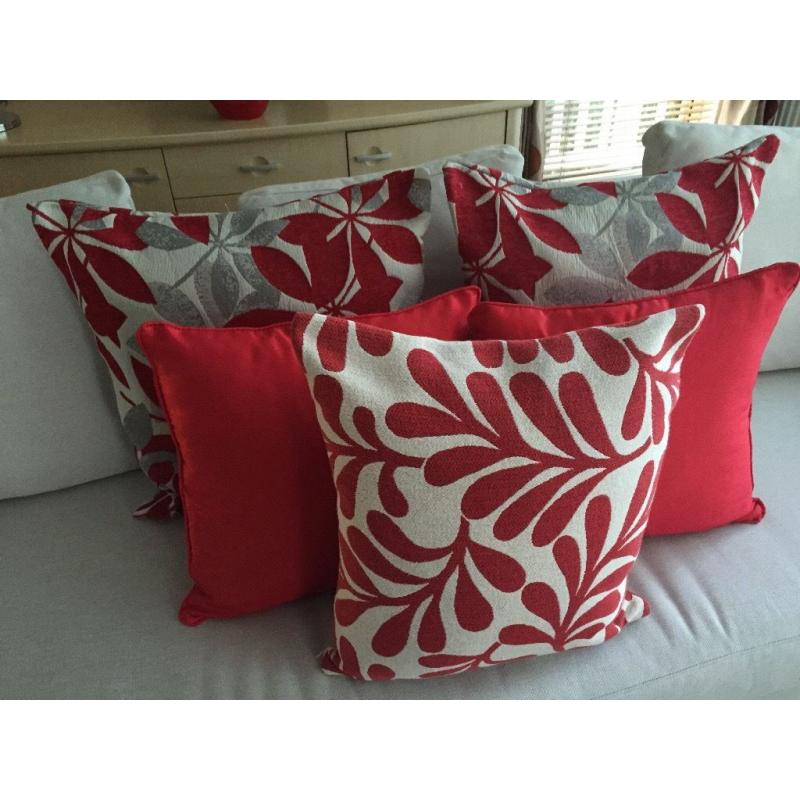 Assortment of Red Cushions X 10