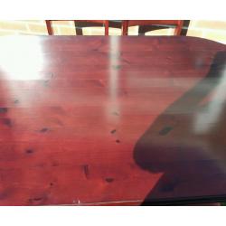 Solid wood Dining table with 6 chairs