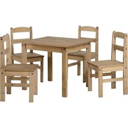 **CLEARANCE** BRAND NEW maxican pine wooden dining table set with 4 chairs