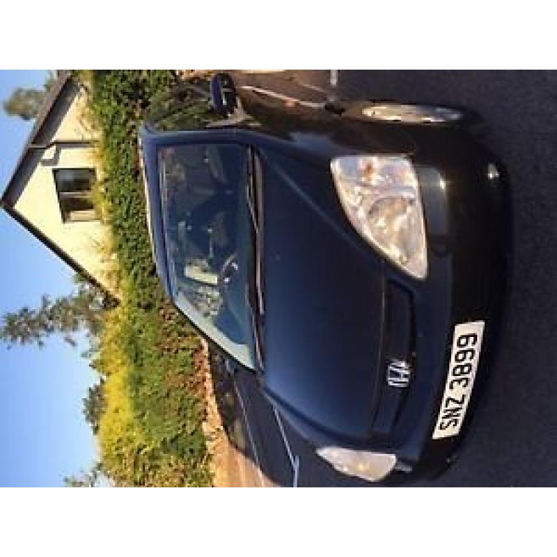 2001 HONDA CIVIC SE AUTO BLACK- Very low mileage 46k dateless reg plate