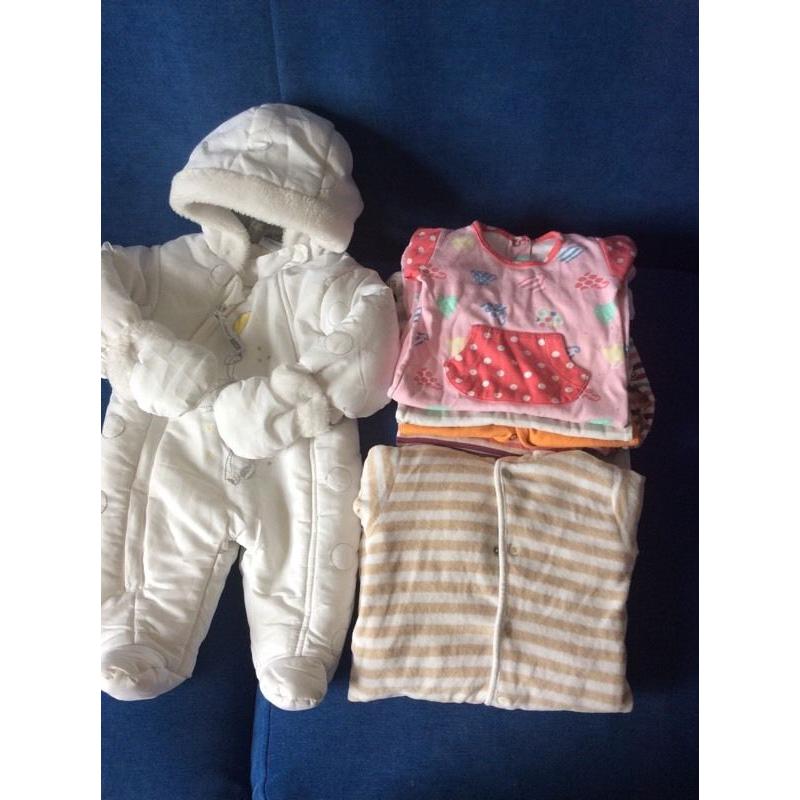 Full bag of Baby girl clothes 0-3m