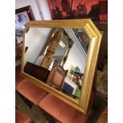 Large Over Mantle Mirror - Large Gold Framed Mirror - Reduced