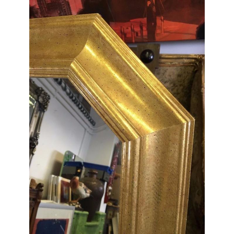 Large Over Mantle Mirror - Large Gold Framed Mirror - Reduced