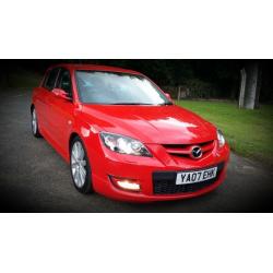 Mazda 3 MPS, 156bhp, Top Speed 155mph, 0-60 5.8 secs