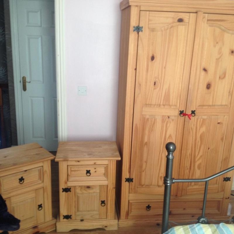 Wardrobe and two bedside tables