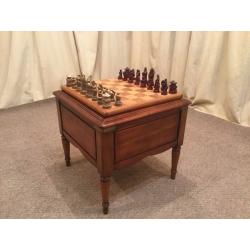 Games Table - Occasional Table - Chess / Cards - Magazine / Newspaper Rack