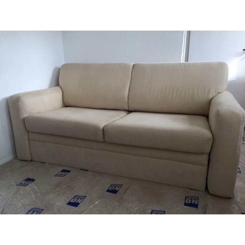 Large cream sofa / sofa bed from John Lewis