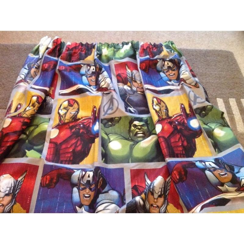 Avengers boys curtains