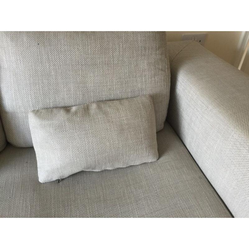 HABITAT modular corner sofa - light grey