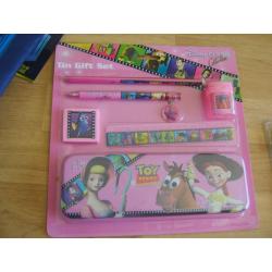 ben 10 stationary sets , toy story (pink) tinkerbell, toy story and dr who