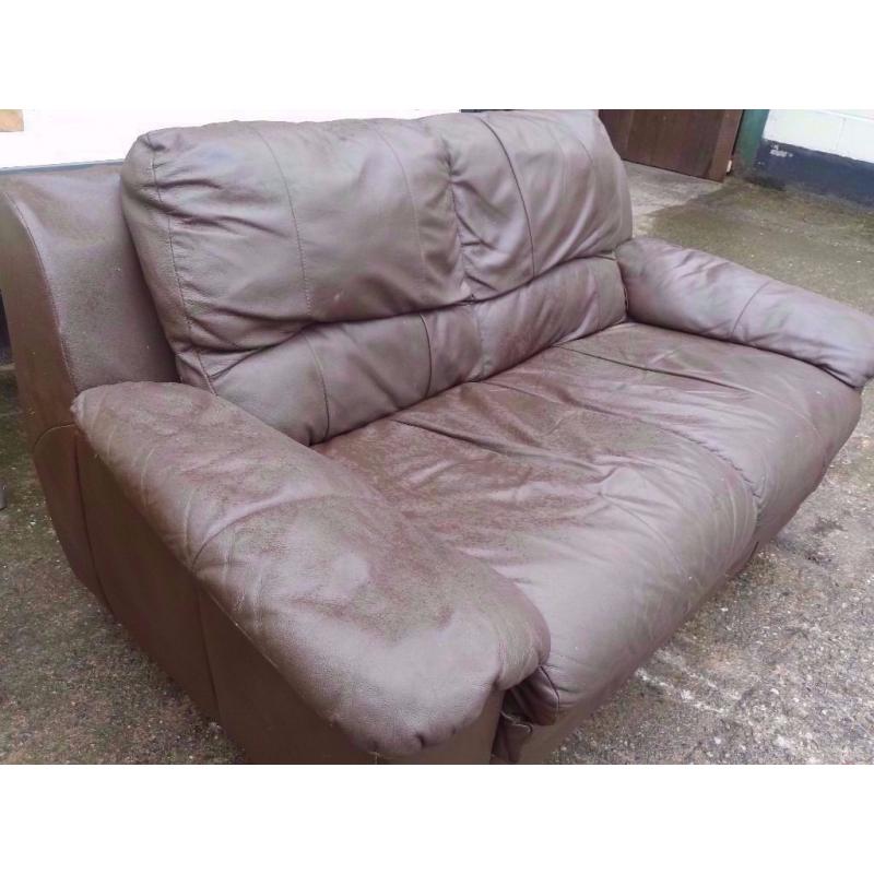 Leather 2 Seat sofa Delivery Available