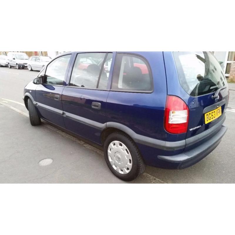 Vauxhall Zafira 7 Seat Petrol Manual People Carrier Bluetooth Handsfree