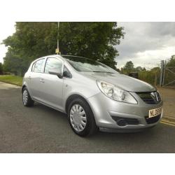 Vauxhall corsa 1.4 club aircon 2008/08 5 door 82,000 miles long mot