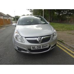 Vauxhall corsa 1.4 club aircon 2008/08 5 door 82,000 miles long mot