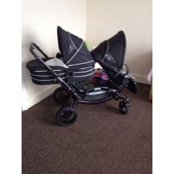 Abc o baby zoom double pushchair/pram