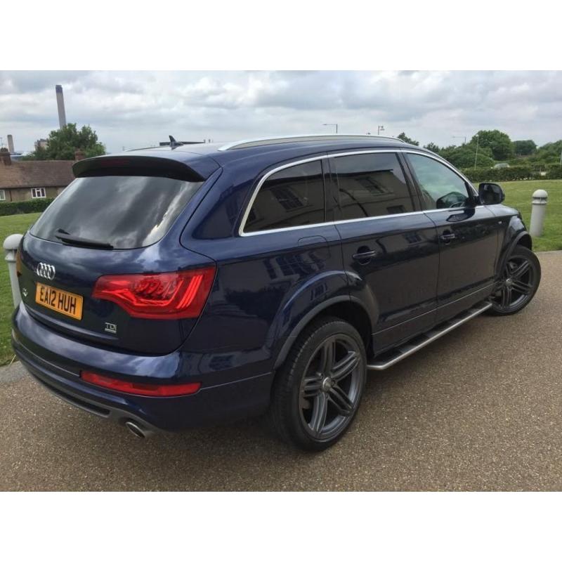 2012 AUDI Q7 3.0 TDI S LINE *FSH, HPI CLR, VGC, GOOD RUNNER, WARRANTY, 7 SEATER, LUXURY AUTO SUV*