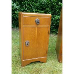 Retro bedroom furniture set, chest of drawers, bedside cabinet, dresser.