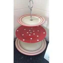 Laura Ashley kitchen accessories including 3tiered cake stand