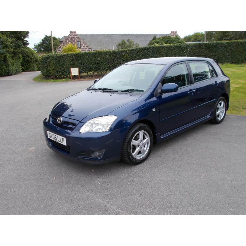 2005 05 TOYOTA COROLLA 1.6 T3 5 DOOR MOT AUGUST 2017