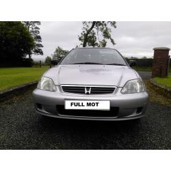 HONDA CIVIC 1.4i AUTOMATIC FULL YEAR MOT 3 DOOR EXCELLENT CONDITION