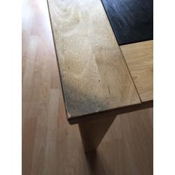 Wood/granite dining table