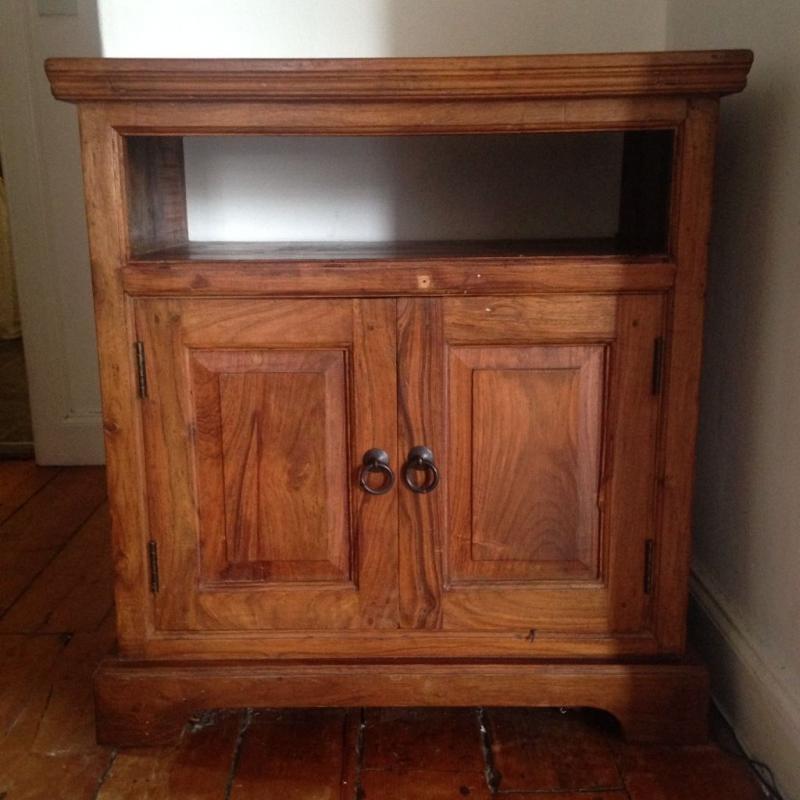 Solid Wood TV Unit.