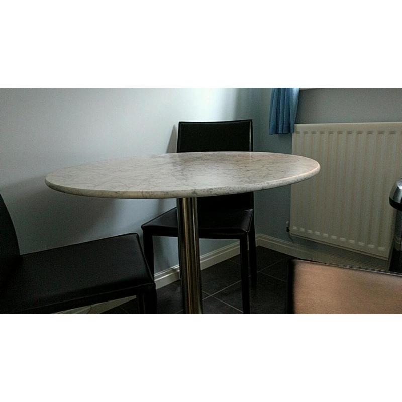 John Lewis marble kitchen table and chairs