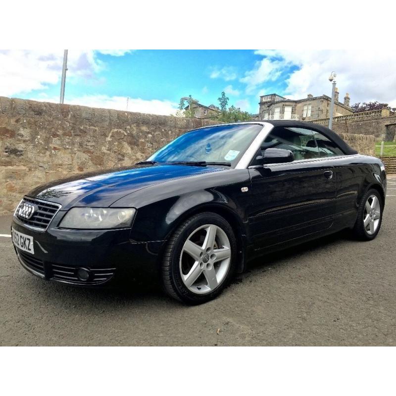 AUDI A4 2.4 CONVERTIBLE - NEW TIMING BELT, WATER PUMP, FULL LEATHER, ALLOYS, HIGH SPEC CAR