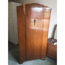 Vintage double wardrobe with key. Can deliver.