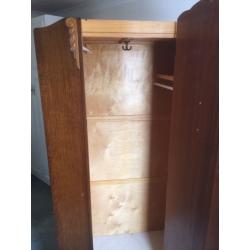 Vintage double wardrobe with key. Can deliver.