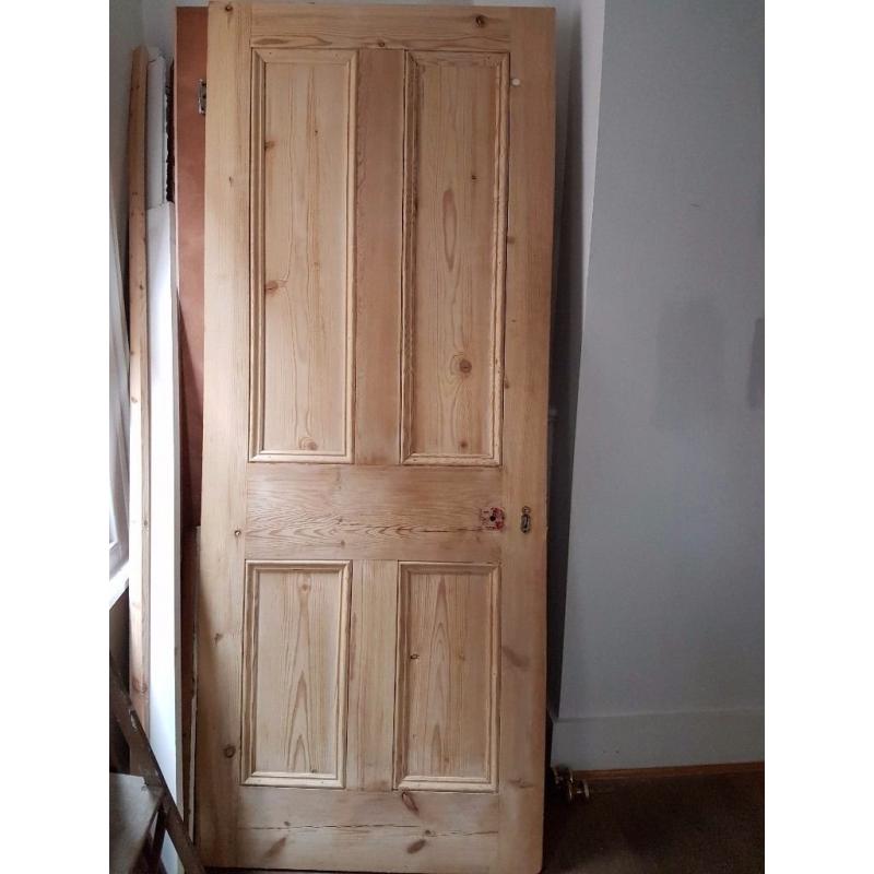 Victorian internal 4 panel doors x 5