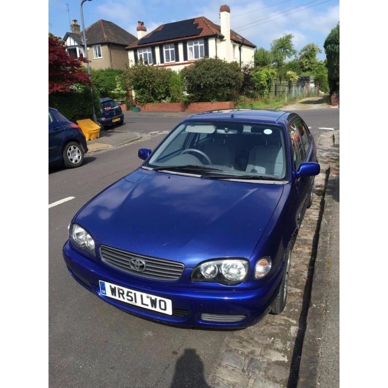 RELIABLE 2001 TOYOTA COROLLA 1.4 PETROL MANUAL GEARBOX WITH ICE COLD AIR CON FULL TOYOTA SER HISTORY