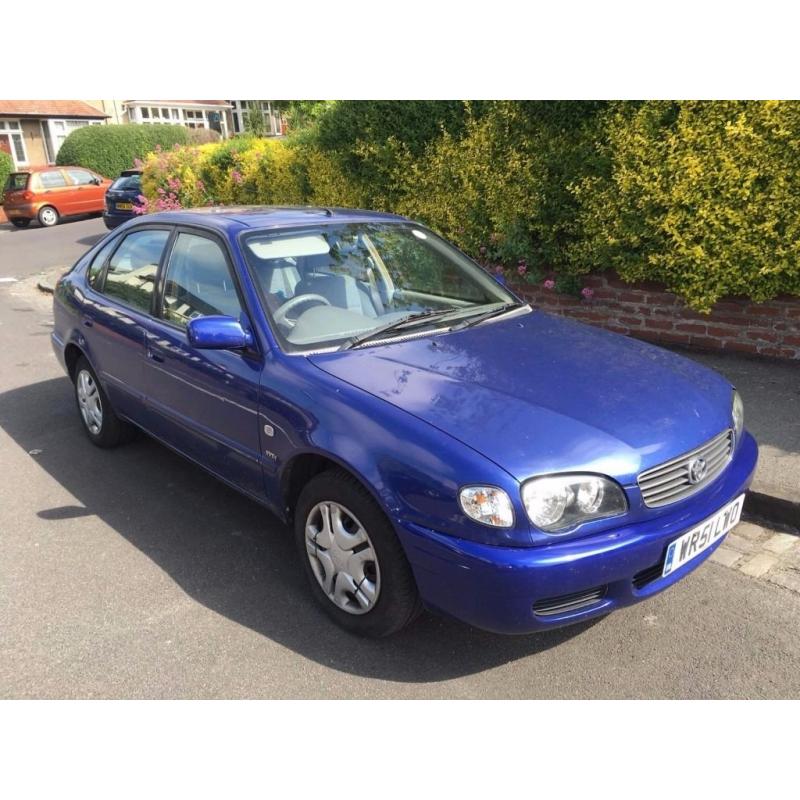 RELIABLE 2001 TOYOTA COROLLA 1.4 PETROL MANUAL GEARBOX WITH ICE COLD AIR CON FULL TOYOTA SER HISTORY