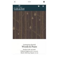 Cole & Son woods and pears contemporary restyled wallpaper 95/5028