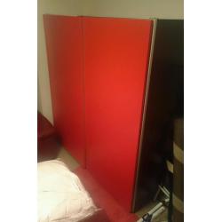 Red IKEA PAX Wardrobe