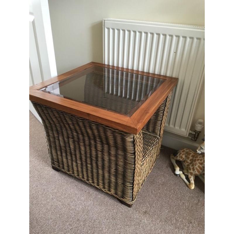 Whicker coffee table