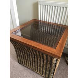 Whicker coffee table