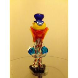 Murano Glass Clown. Blue Hat Clown 3.